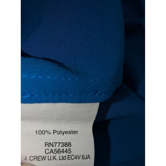 Jcrew Womens Top Size 4 Blue Sleeveless Career Office Layering Shell Round Neck - Picture 8 of 8